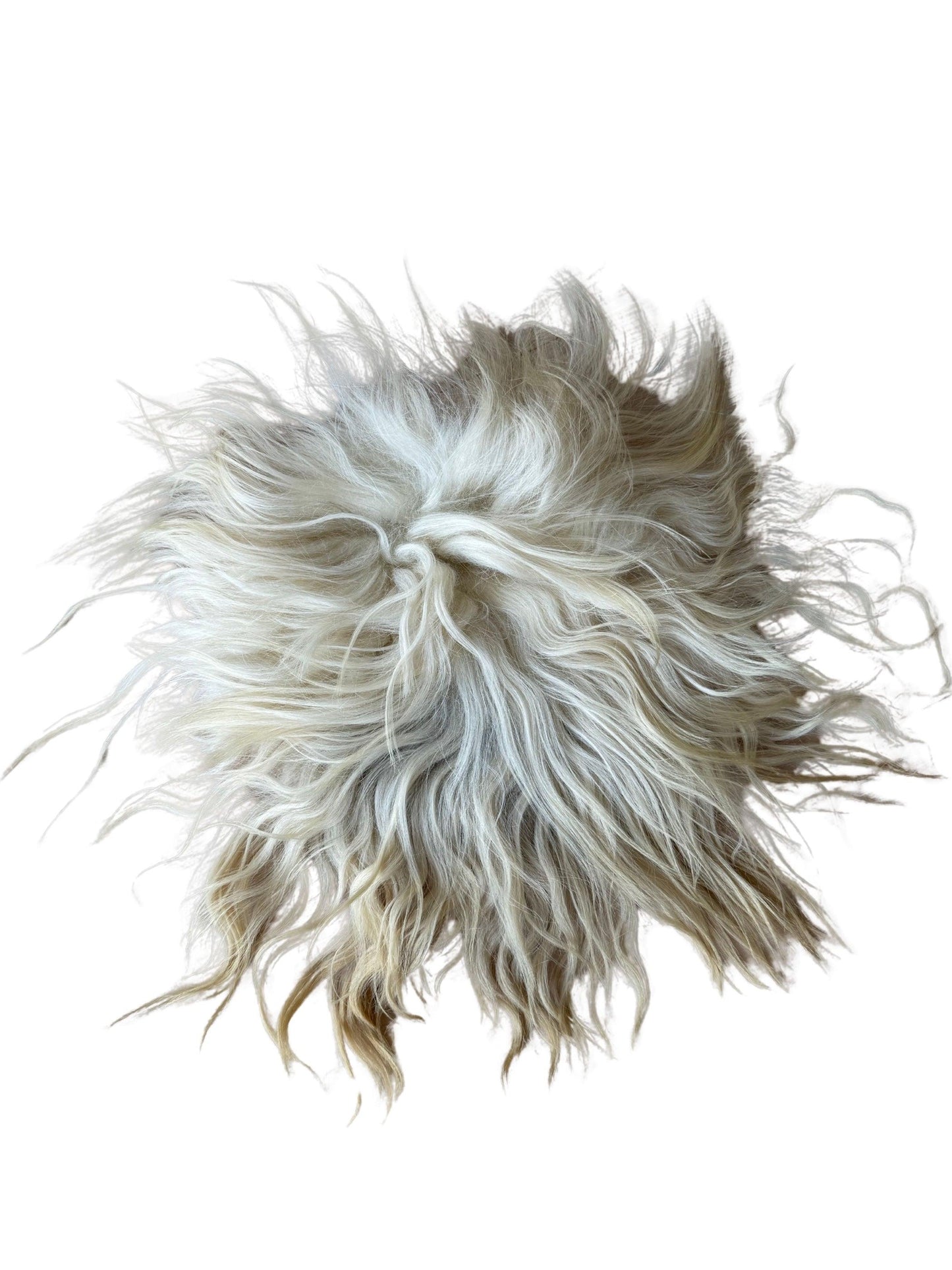 Sittdyna FÄrskinn Beige med Vita Nyanser (Nr216)