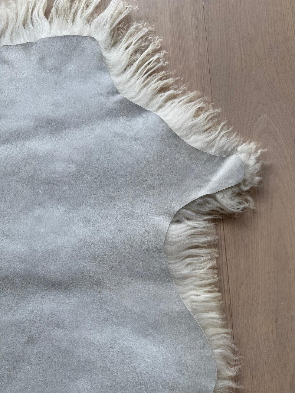 Lammskinn Vitt med Beiga Nyanser (Nr51)