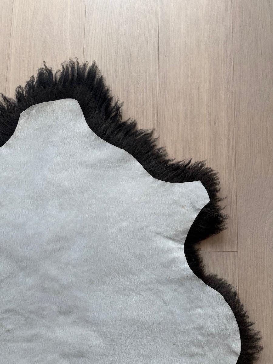 Lammskinn Svart LÄng Ull (Nr32)