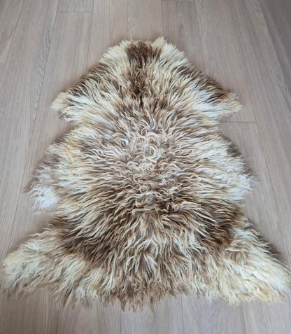 Lammskinn - Kremvit, beige & ljusbrun  (Nr 246)