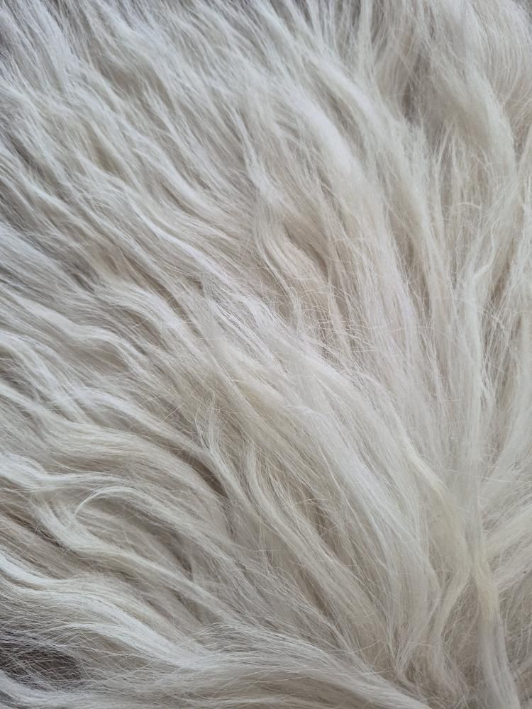 Lammskinn - Naturvit  & ljusbrun (Nr 276)